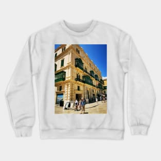 Valletta architecture Crewneck Sweatshirt